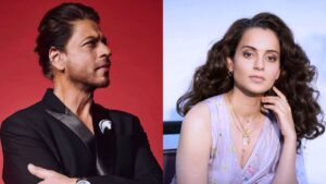 Comparing herself to Shah Rukh Khan, Kangana Ranaut remarks, “SRK Ki 10 Saal Films Nahi Chali.”