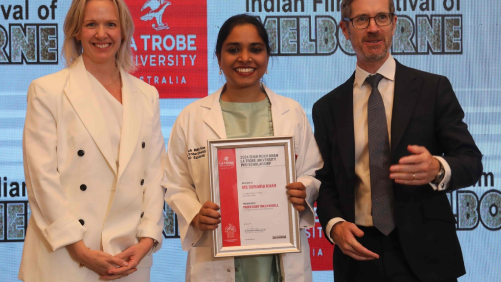 Shah Rukh Khan La Trobe University PhD Scholarship of $225,000 (AUD), awarded to New Delhi Student