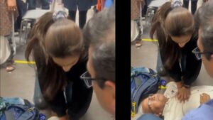 Viral Video Shows Doctor’s Life-Saving Actions During cardiac arrest at Delhi Airport
