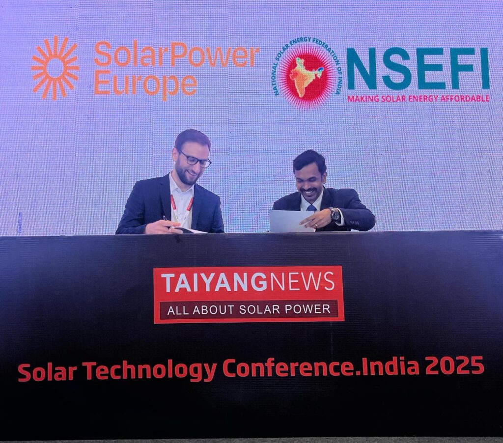 NSEFI and SolarPower Europe Sign MoU to Boost EU-India Solar Manufacturing Cooperation