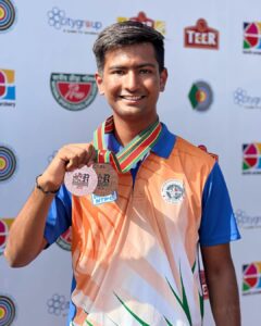 Guru Kashi University student Rishabh Yadav wins gold at Archery World Cup