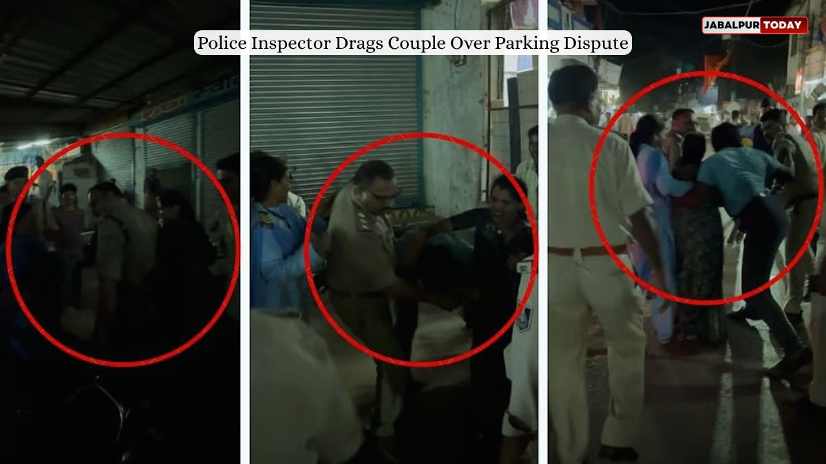 Jabalpur Uproar: Police Inspector Drags Couple Over Parking Dispute, Sparks Public Outrage
