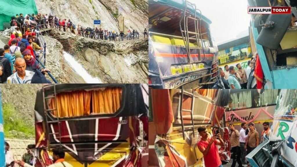Five Buses Collide During Amarnath Yatra in Ramban; Over 30 Pilgrims Injured