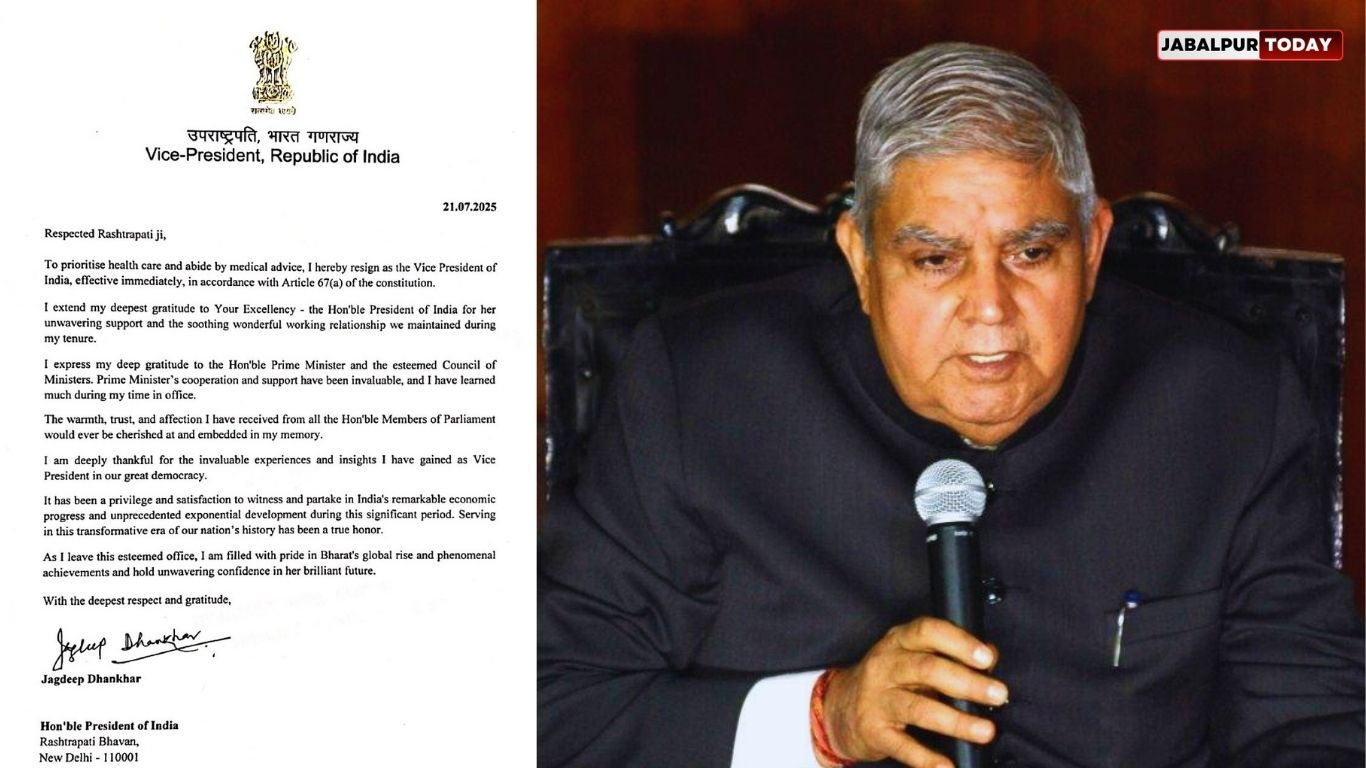 Jagdeep Dhankhar Steps Down as Vice President, Marks End of a Transformative Tenure