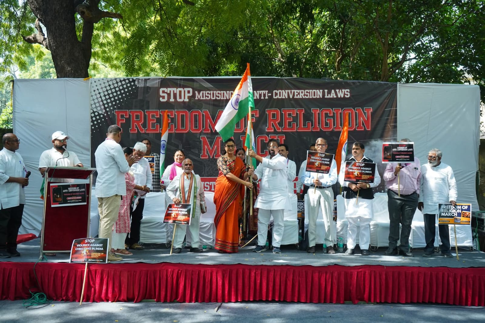 Christian Peace Mission Leads Multi-Faith Protest Against Religious Persecution