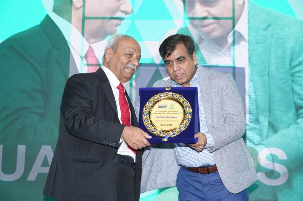 AMFI Recognises Surinder Verma for Exceptional Contribution to Investor Education & Awareness – 2025