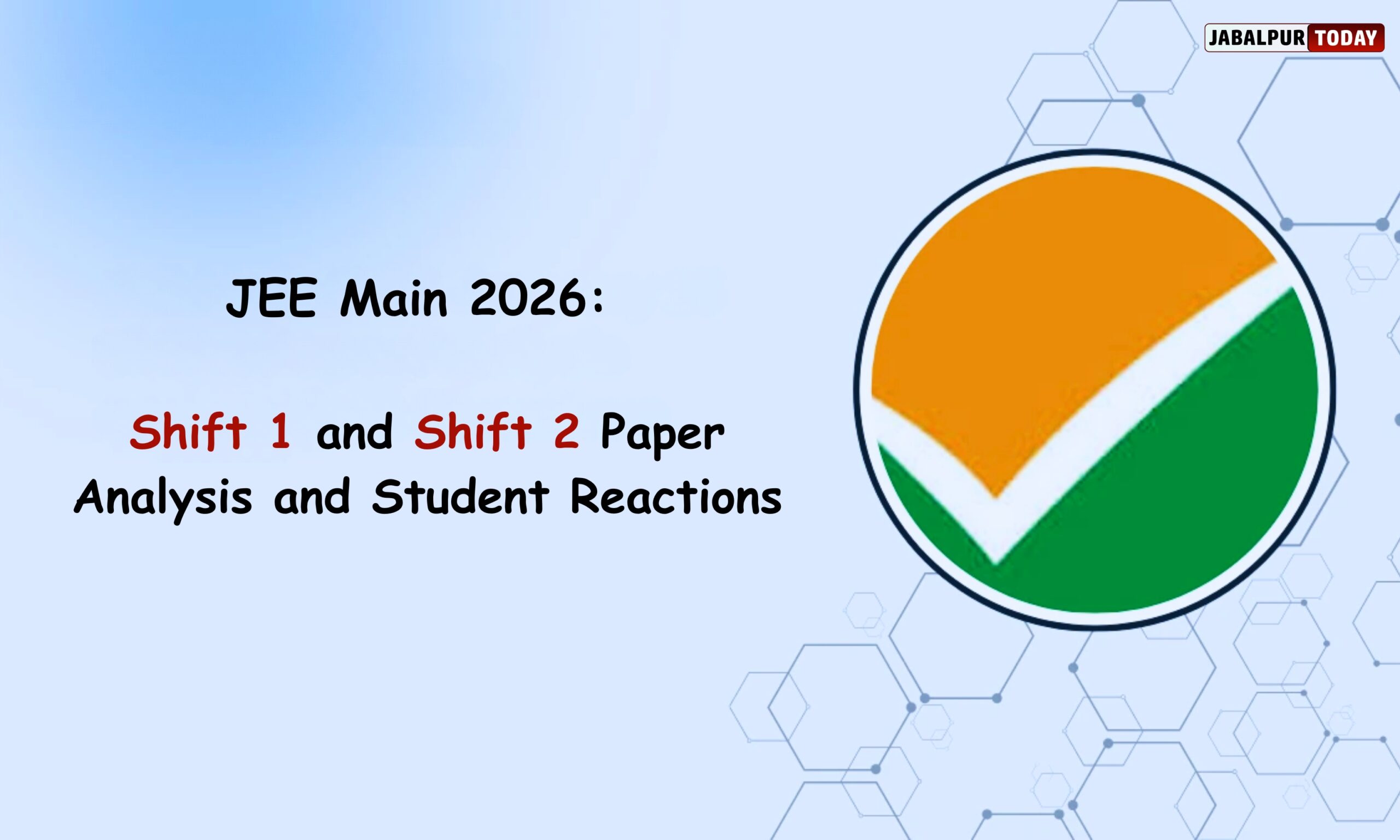 JEE Main 2026 January 23 Paper Analysis: Shift 1 & 2 Difficulty Levels, Expert Reviews, Student Reactions