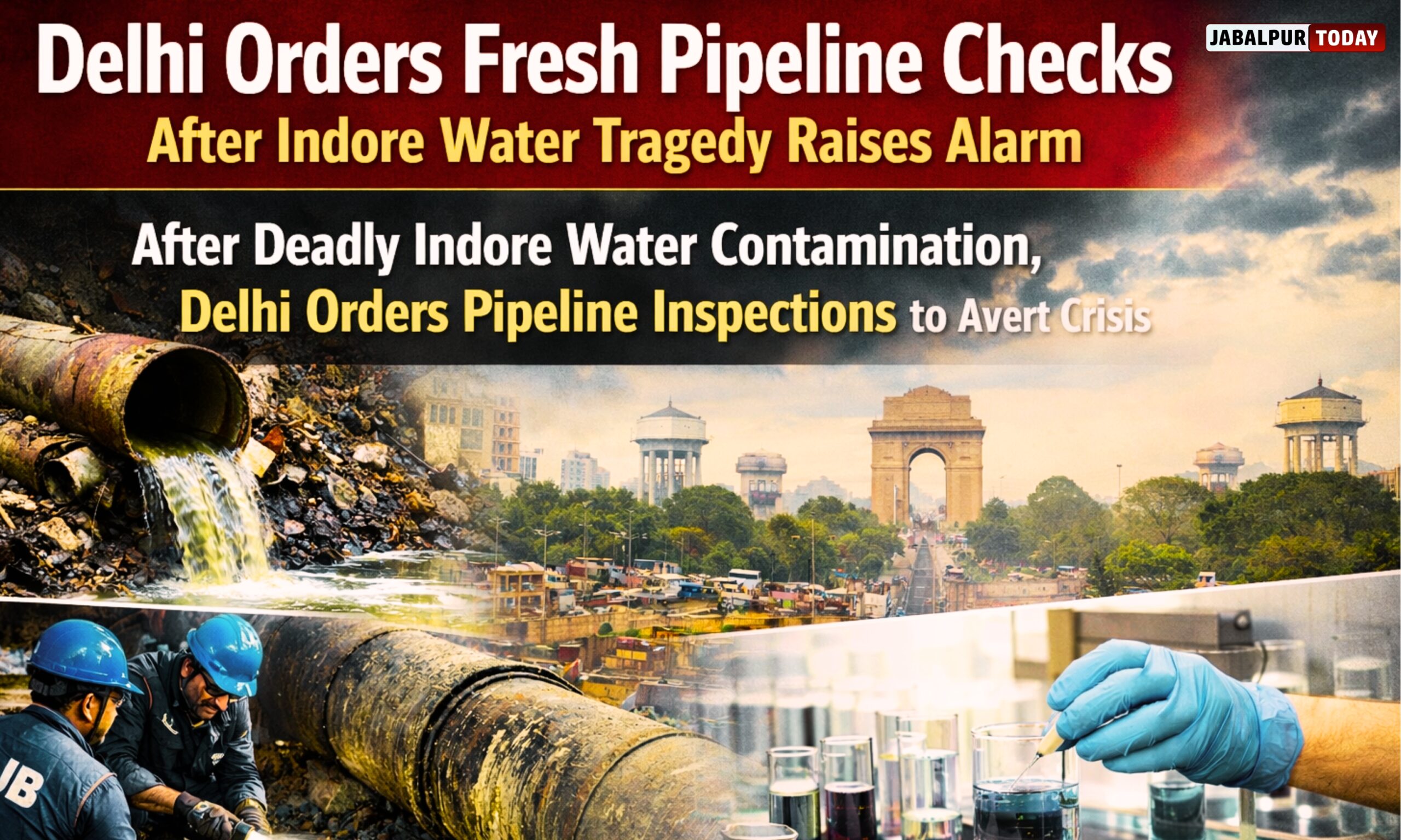 Delhi Orders Fresh Pipeline Checks After Indore Water Tragedy Raises Alarm