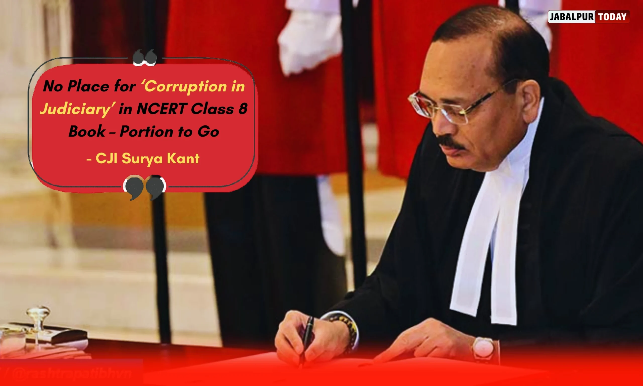 CJI Surya Kant Orders Removal of NCERT Class 8 Chapter Mentioning ‘Corruption in Judiciary’, Initiates Suo Motu Action