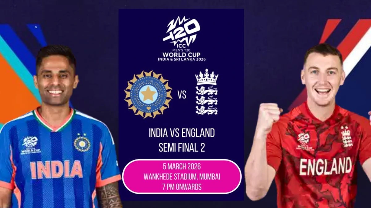 India vs England Semi-Final Today at Wankhede Stadium