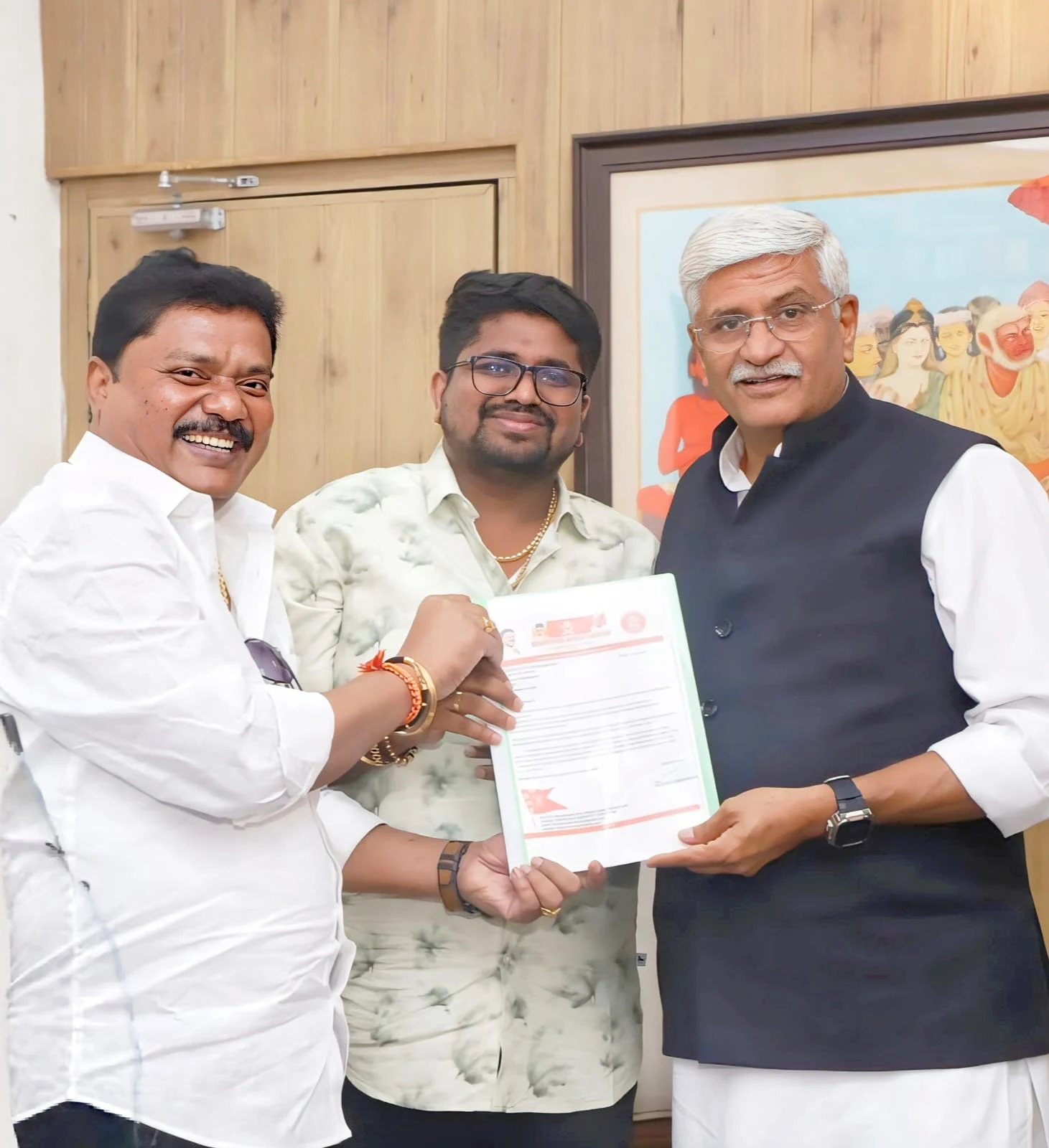 Dr. Bhargav Mallappa Appointed National General Secretary of Bharathiya Hindu Parivar; Leaders Hold Key Tourism Dialogue with Union Minister Gajendra Singh Shekhawat