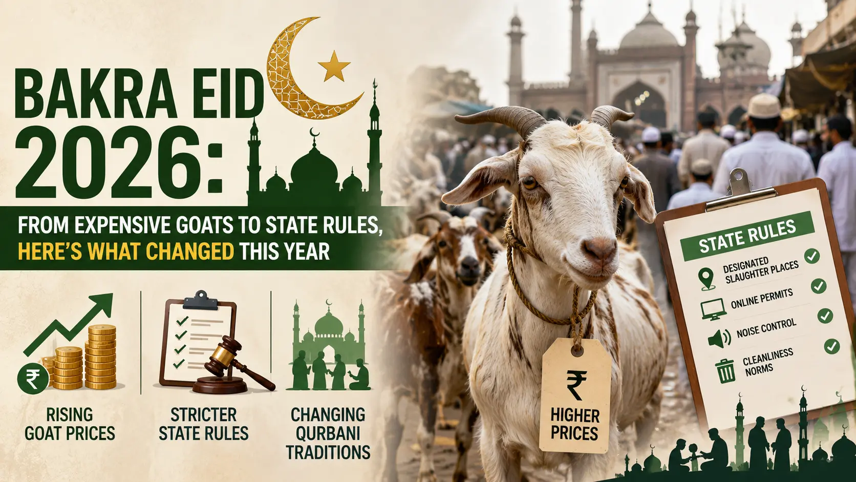 Bakra Eid 2026: From Expensive Goats to State Rules, Here’s What Changed This Year