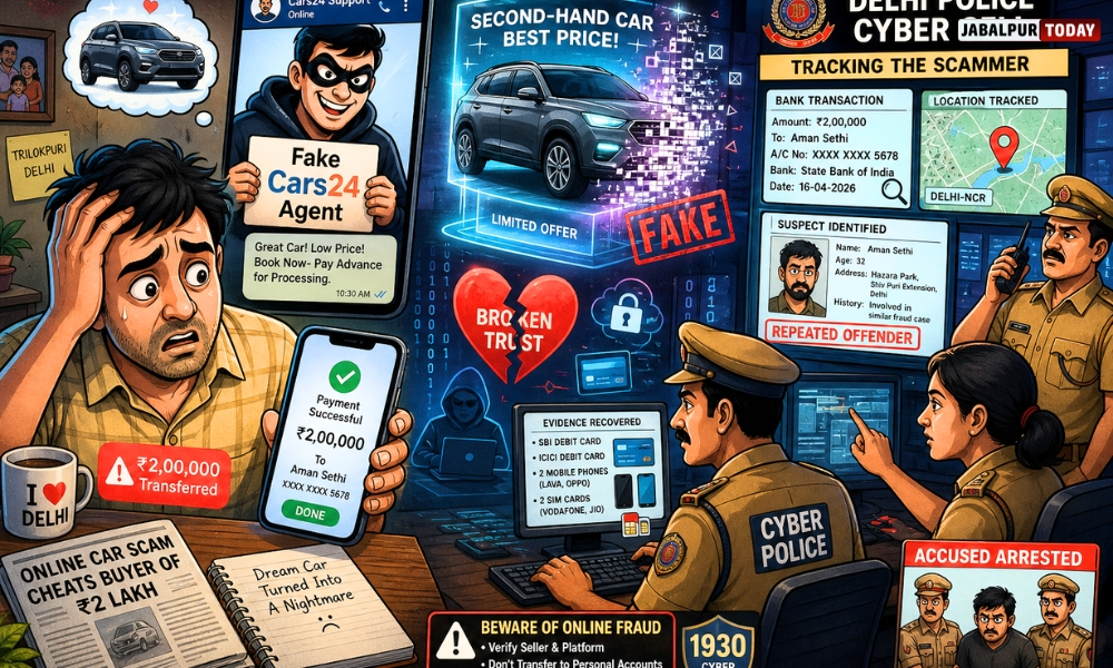 Fake Cars24 Agent Dupes Delhi Buyer of Rs 2 Lakh in Used Car Scam, Arrested