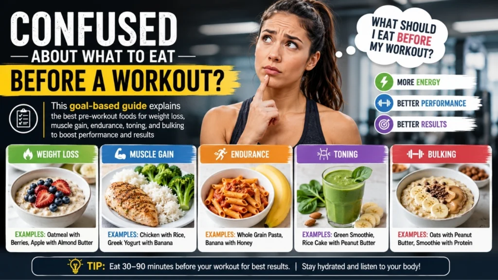 What Should You Have Before a Workout? A Goal-Based Guide to Pre-Workout Fuel