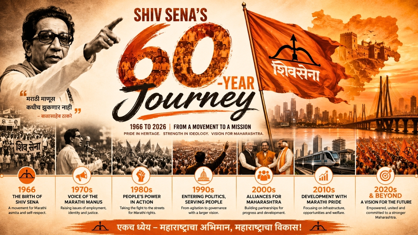 60 Years of Shiv Sena: Rise, Reinvention, and Rebellion in Maharashtra Politics
