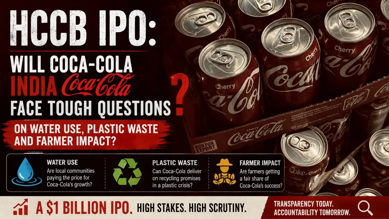 HCCB IPO Explained: Why Coca-Cola India's Water, Waste and Farmer Practices Are Under Scrutiny