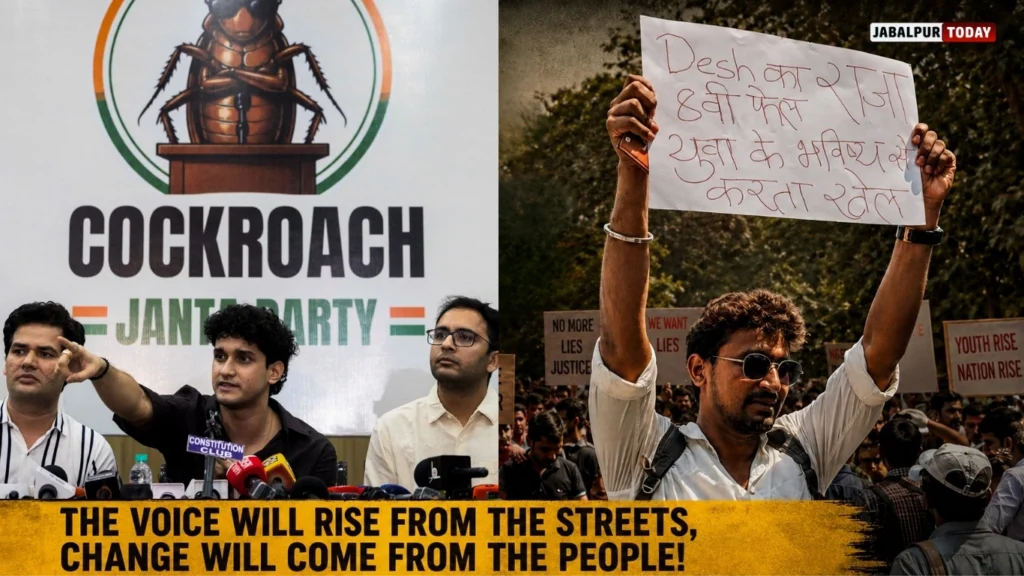 ‘Desh ka Raja Aathvi Fail, Yuva k Bhavishya se Karta Khel!’ – Jantar Mantar Burns with Strong Youth Anger as “Cockroaches” Gather Against BJP Failures