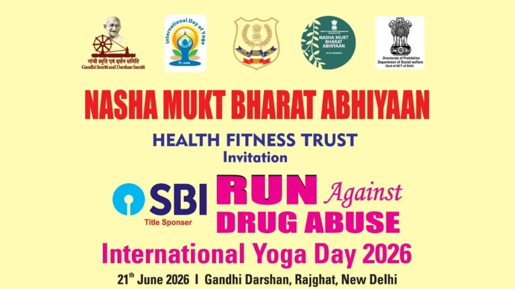 Over 2,500 Citizens to Come Together for a Drug-Free India at “Run Against Drug Abuse 2026” and International Yoga Day Event