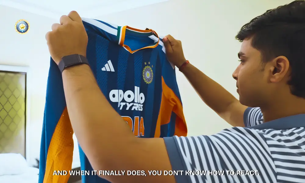 15-Year-Old Vaibhav Suryavanshi Receives Senior India Jersey, Calls It a Dream Turning Real