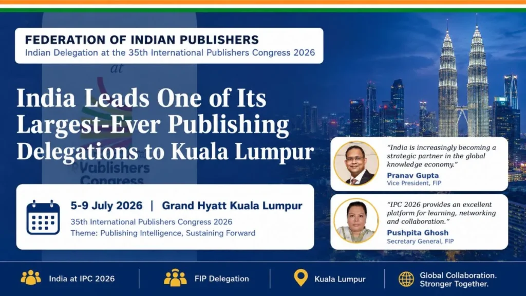 Indian Publishers to Spotlight AI, Copyright and Digital Innovation at International Publishers Congress 2026