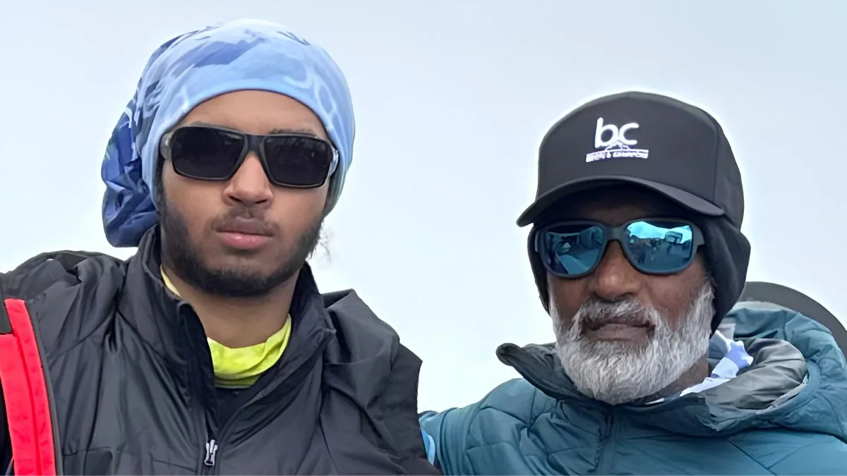 72-Year-Old Grandfather, 17-Year-Old Grandson Scale Elbrus