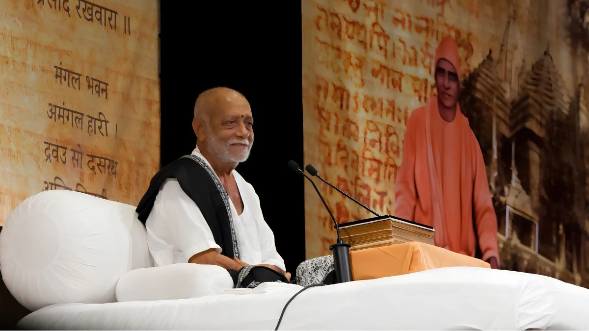Harvard Hosts Ram Katha as Morari Bapu Calls to Preserve India’s Sacred Scriptures