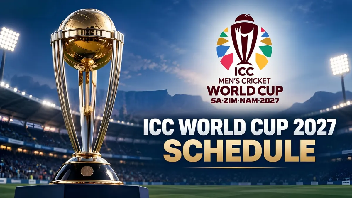 ICC ODI World Cup 2027 Schedule: India to Face Australia, Pakistan Early in 2027WC