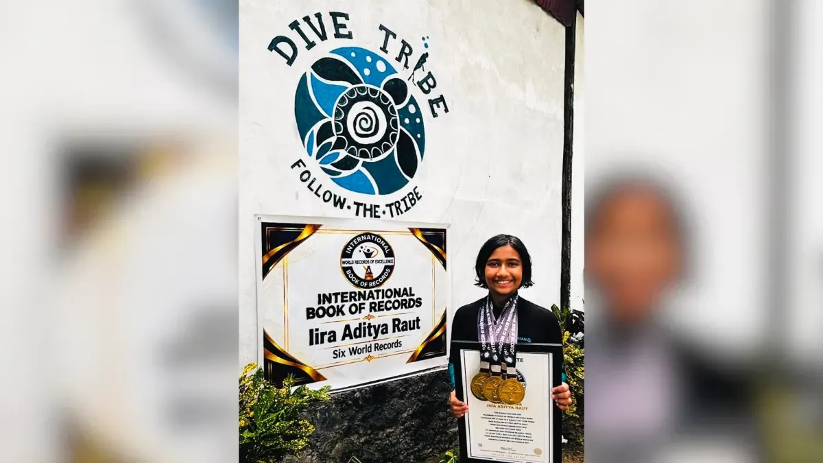 10-Year-Old Ira Aditya Raut Sets Six World Records in Scuba Diving