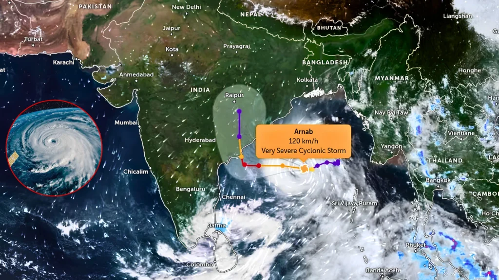 Cyclone Arnab to Hit Andhra Coast Tomorrow with 125 Kmph Winds; Schools & Colleges Shut