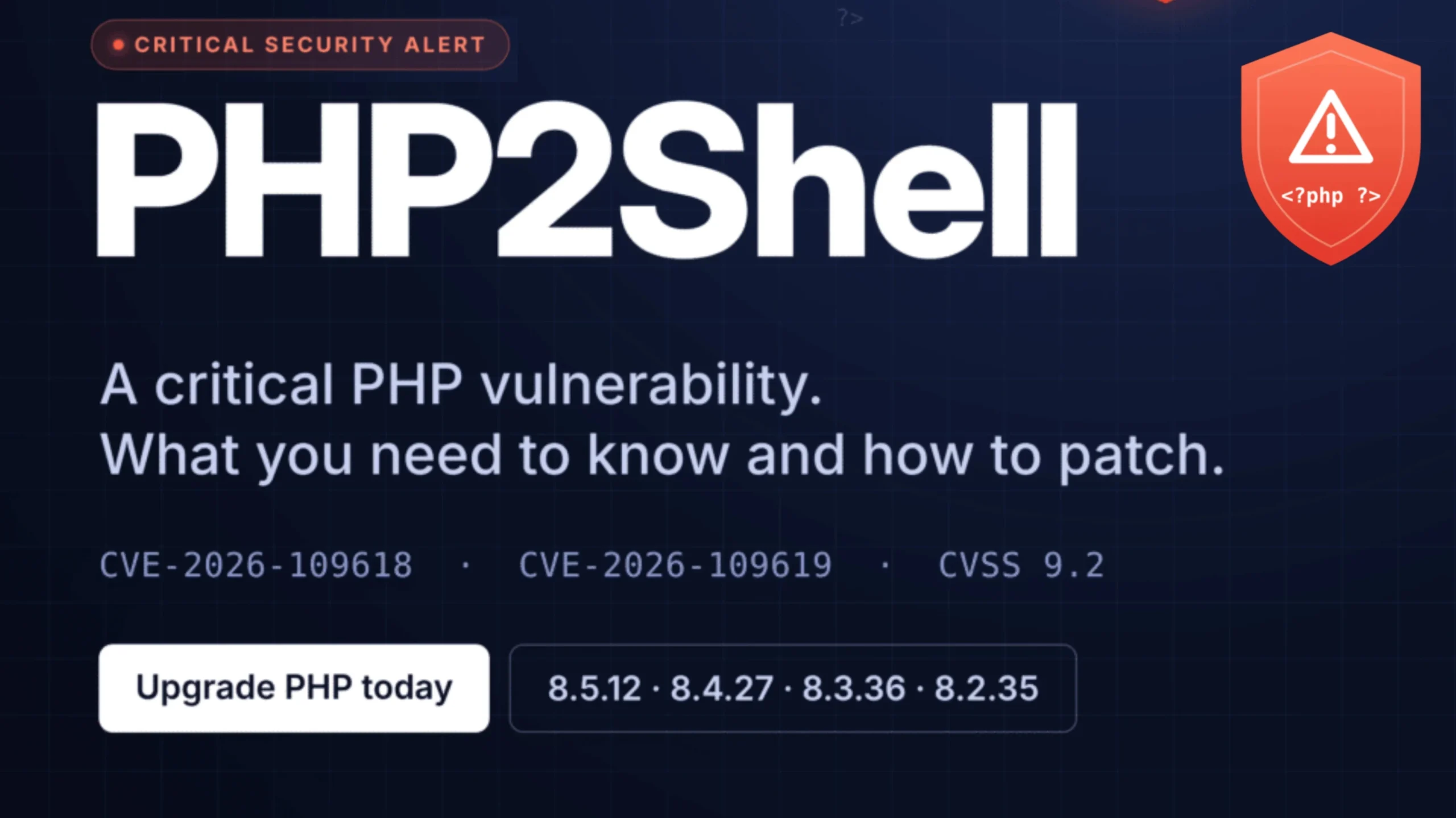 Critical PHP Flaw PHP2Shell Forces Websites Offline Worldwide – 70% of the Internet at Risk as Emergency Patch Arrives