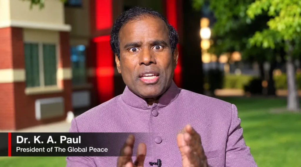Dr. K. A. Paul Urges Israelis to Unite for Peace on October 27